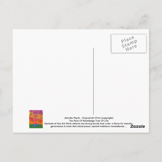 De basis van de kennisboom van het Briefkaart van  (Achterkant)