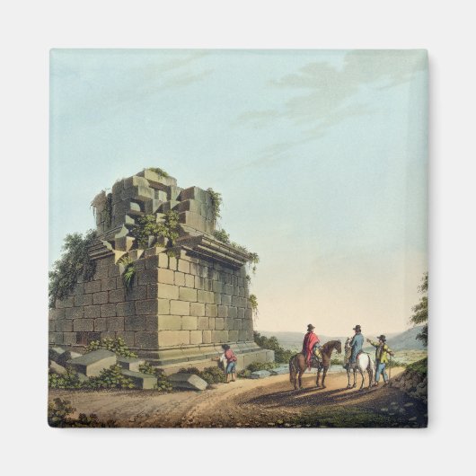 De basis van een kolossale kolom bij Syracuse, bor Magneet (Voorkant)