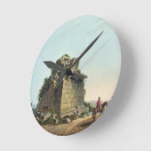 De basis van een kolossale kolom bij Syracuse, bor Ronde Klok (Hoek)