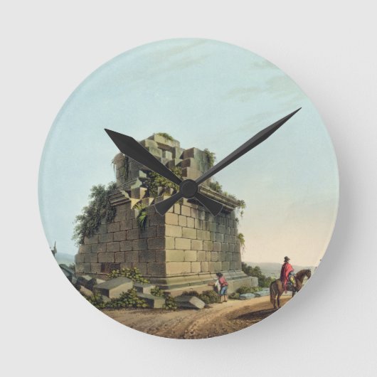 De basis van een kolossale kolom bij Syracuse, bor Ronde Klok (Voorkant)