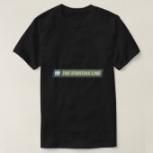 De basislijnband (zwart) Classic T-Shir T-shirt (Design voorkant)