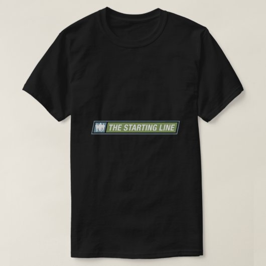 De basislijnband (zwart) Classic T-Shir T-shirt (Design voorkant)