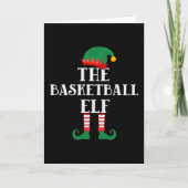 De Basketbal Elf Grappige Kerstmis Kaart (Voorkant)
