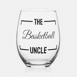 De basketbal oom grappige ooms verjaardag grappen wijnglas zonder voet