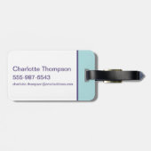 De basketbal van Lola Bagagelabel (Achterkant horizontaal)