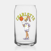 De basketbal van Lola Blikvorm Glas (Voorkant)