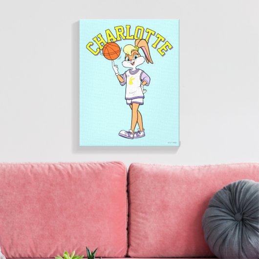 De basketbal van Lola Canvas Afdruk (Insitu (Woonkamer))