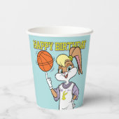 De basketbal van Lola Papieren Bekers (Achterkant)