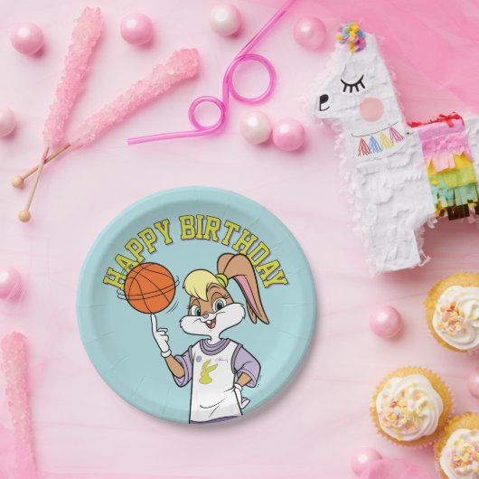 De basketbal van Lola Papieren Bordje (Feest)