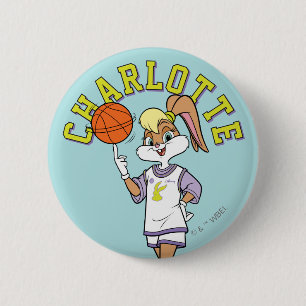 De basketbal van Lola Ronde Button 5,7 Cm