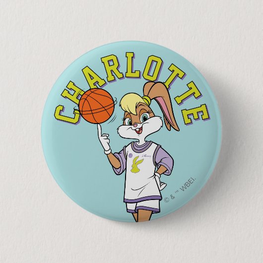 De basketbal van Lola Ronde Button 5,7 Cm (Voorkant)