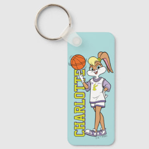 De basketbal van Lola Sleutelhanger
