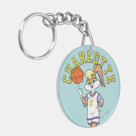 De basketbal van Lola Sleutelhanger (Voorkant Links)