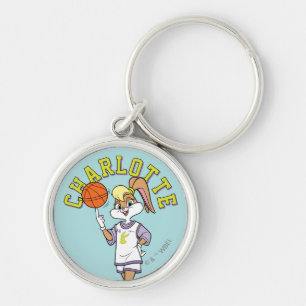 De basketbal van Lola Sleutelhanger