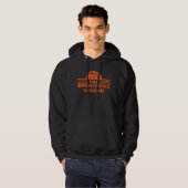 De basketballegende oranje bal hoodie (Voorkant volledig)