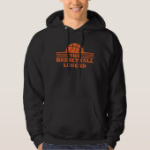 De basketballegende oranje bal hoodie (Voorkant)