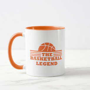 De basketballegende oranje bal mok