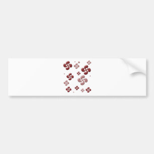 De Baskische kruisen 3d. Bumpersticker