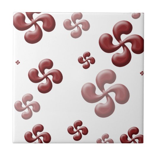 De Baskische kruisen 3d. Tegeltje (Voorkant)