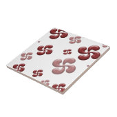 De Baskische kruisen 3d. Tegeltje (Zijkant)