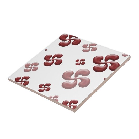 De Baskische kruisen 3d. Tegeltje (Zijkant)
