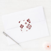 De Baskische kruisen 3d. Vierkante Sticker (Envelop)