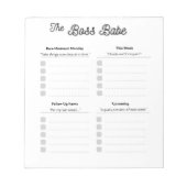 De Bass Babe-laptop Notitieblok (Voorkant)