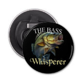 De Bass Whisperer Donker Button Flesopener (Voorkant)