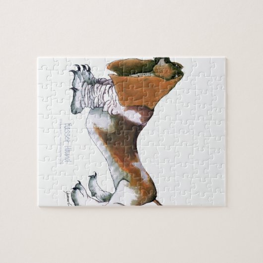 de basset hond, tonifernandes legpuzzel (Horizontaal)