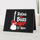 De bassist is hier elektrische gitaar string ins kaart (Achterkant)