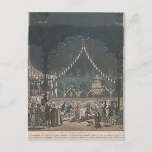 De Bastille Ball Briefkaart (Voorkant)