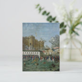 De Bastille-gevangenis, 14 juli 1789 Briefkaart (Staand voorkant)