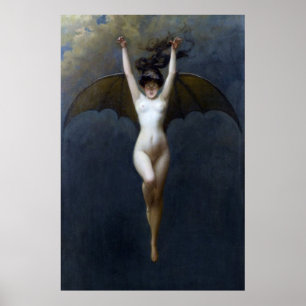 De Bat Woman Albert Poster