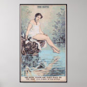 De Bath Lady  Cigar Ad Poster (Voorkant)