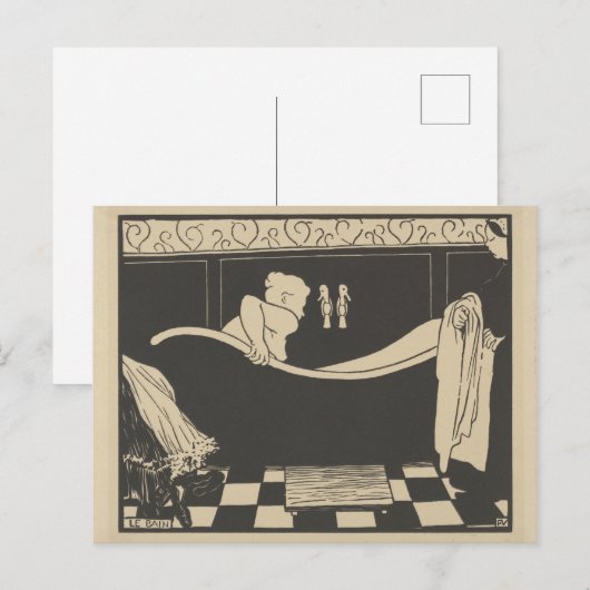 De Bath Le Bain Briefkaart (Voorkant / Achterkant)