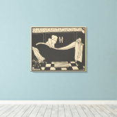 De Bath Le Bain Canvas Afdruk (Insitu (Houten vloer))