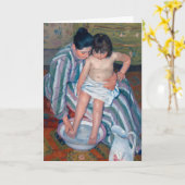 De Bath Mary Cassatt Motherhood Artwork Kaart (Gele Bloem)