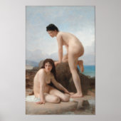 De Bathers door William-Adolphe Bouguereau Poster (Voorkant)