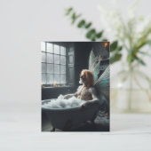 De Bathing Middle Aged Fairy Briefkaart (Staand voorkant)