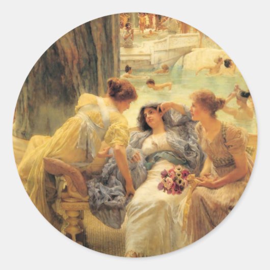 De Baths of Caracalla in detail Ronde Sticker (Voorkant)