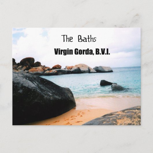 De Baths, Virgin Gorda B.V.I. Briefkaart (Voorkant)