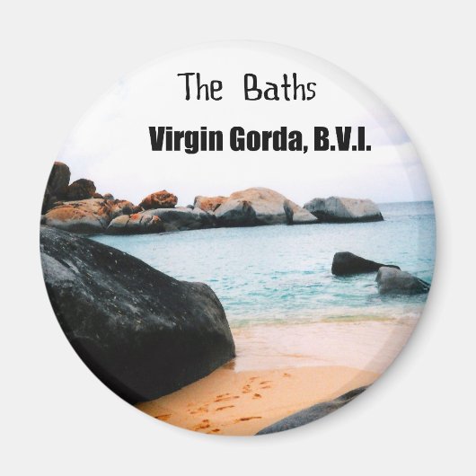 De Baths, Virgin Gorda B.V.I. Magneet (Voorkant)