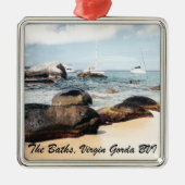 De Baths, Virgin Gorda B.V.I. Metalen Ornament (Voorkant)
