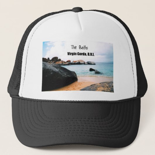 De Baths, Virgin Gorda B.V.I. Trucker Pet (Voorkant)