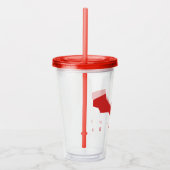 De Batman Bat Logo Acryl Drinkbeker (Rechts)