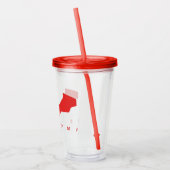 De Batman Bat Logo Acryl Drinkbeker (Links)