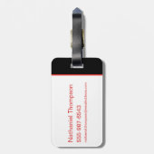 De Batman Bat Logo Bagagelabel (Achterkant verticaal)