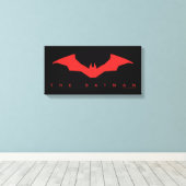 De Batman Bat Logo Canvas Afdruk (Insitu (Houten vloer))