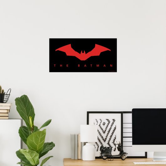 De Batman Bat Logo Poster (Thuiskantoor)