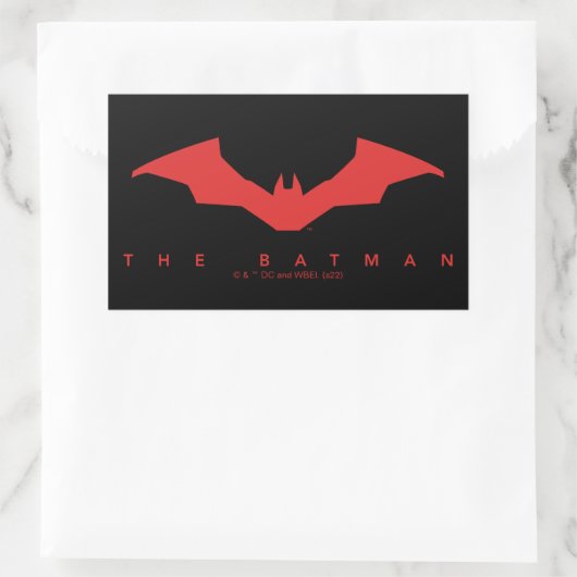 De Batman Bat Logo Rechthoekige Sticker (Tas)